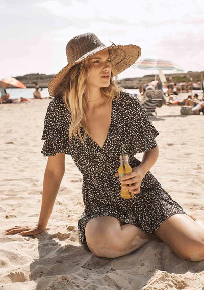 edie floral mini dress The Edie Dress  Short, sweet, and ready to celebrate.  This mini dress  is made for holiday getaways, birthday parties, and every special moment in  between. #fayebellastyle